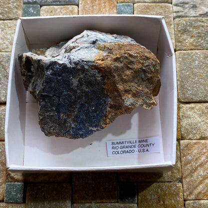 COVELLITE [RARE] : SUMMITIVILLE MINE, COLORADO, U.S.A.  180g MF5291