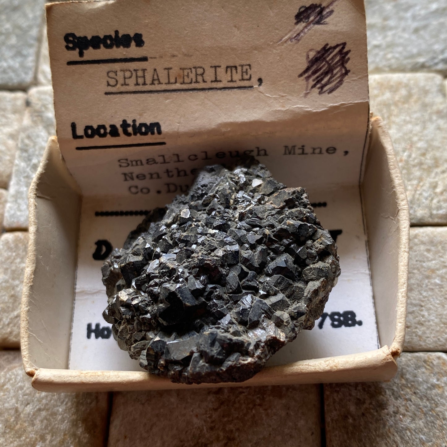 SPHALERITE - SMALLCLEUGH MINE,NENTHEAD, CO DURHAM, ENGLAND 47g MF217