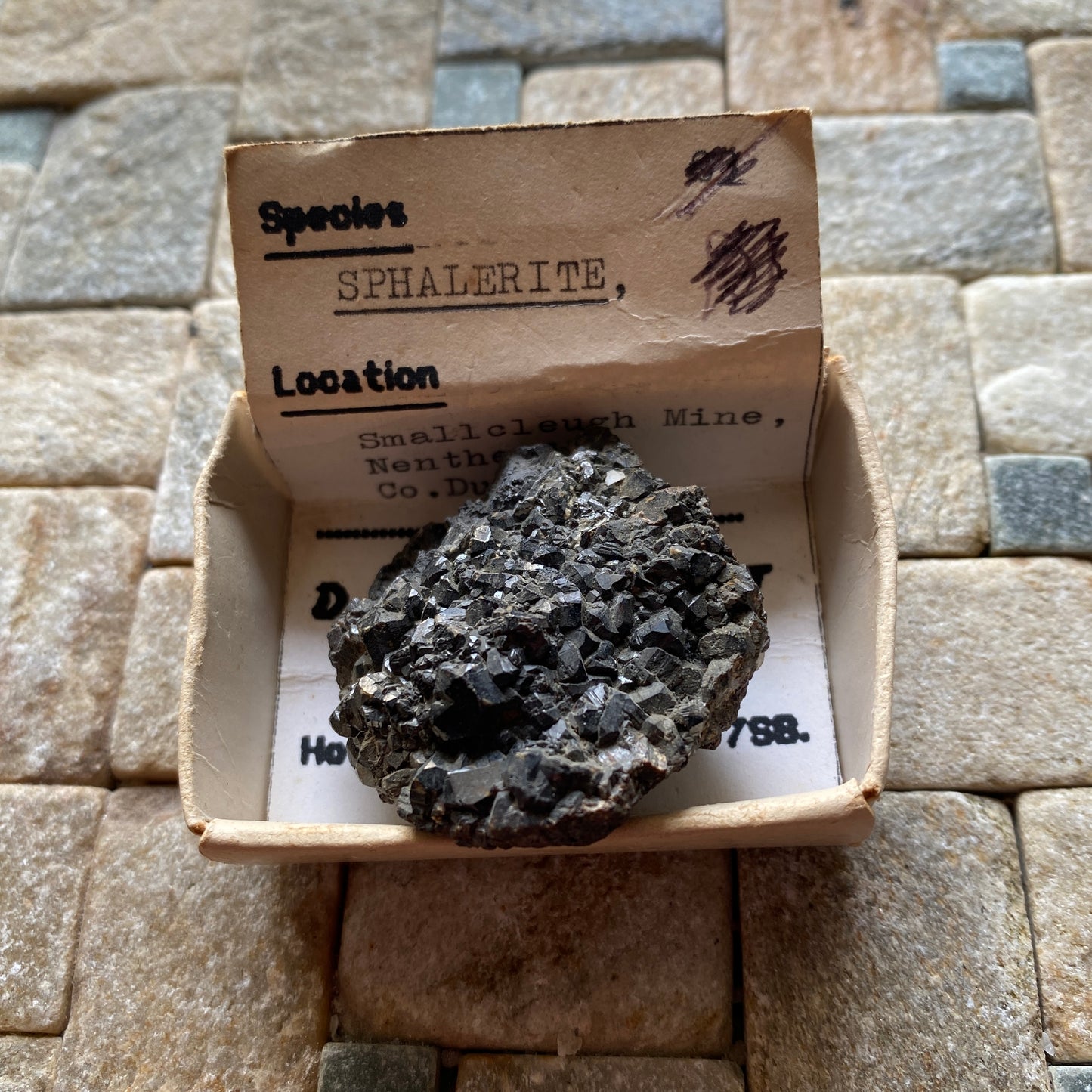 SPHALERITE - SMALLCLEUGH MINE,NENTHEAD, CO DURHAM, ENGLAND 47g MF217