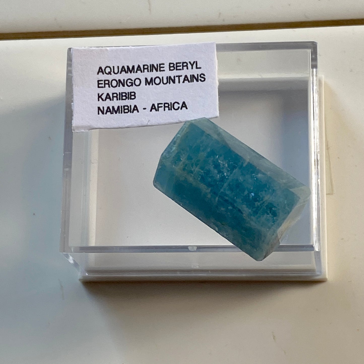 AQUAMARINE BERYL -GEMSTONE  FROM ERONGO MOUNTAINS, NAMIBIA 28.70Ct MF2225