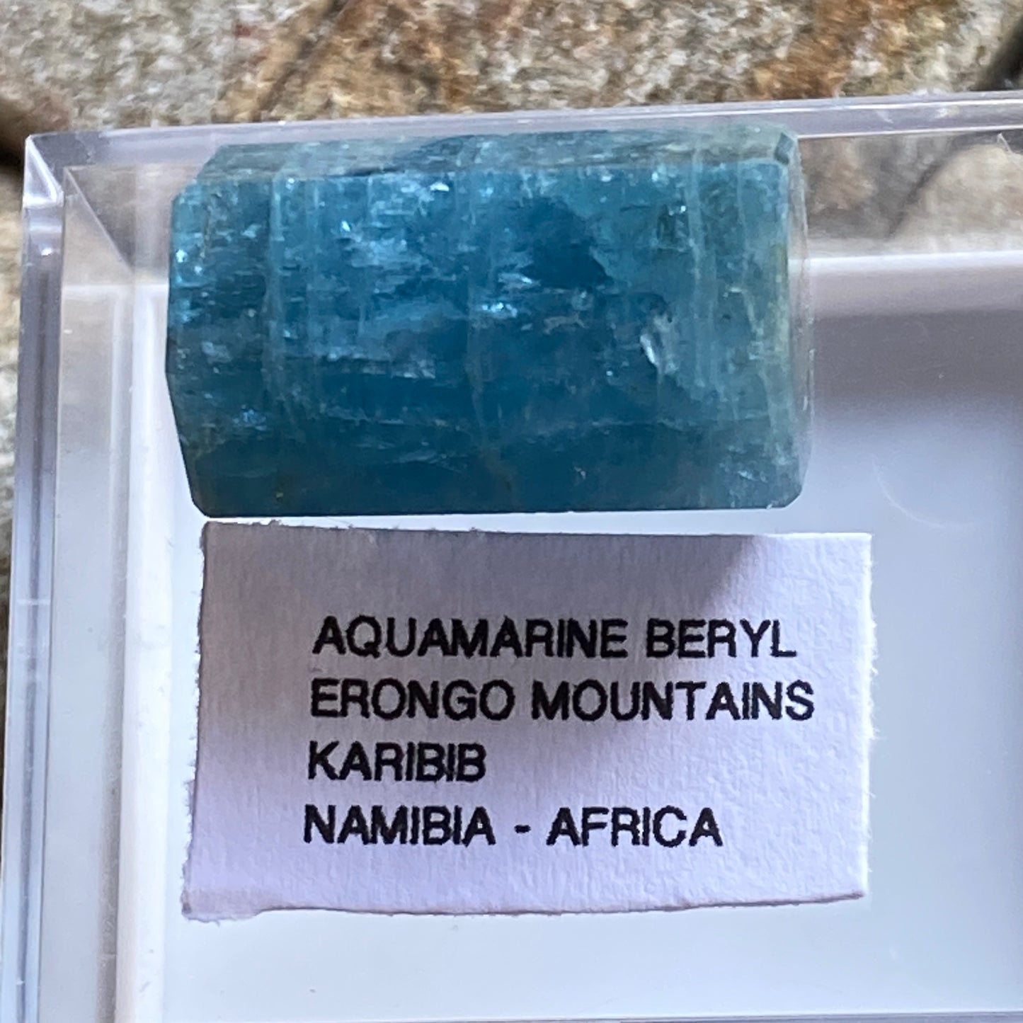 AQUAMARINE BERYL -GEMSTONE  FROM ERONGO MOUNTAINS, NAMIBIA 28.70Ct MF2225