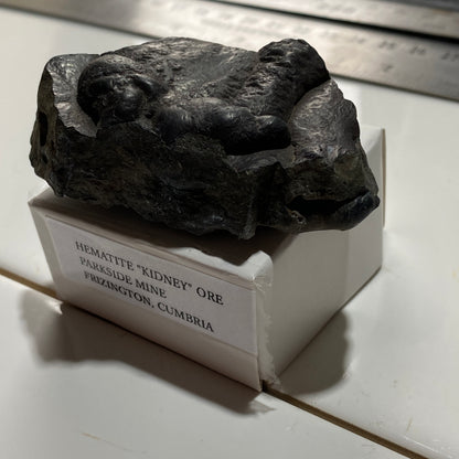 HEMATITE "KIDNEY" ORE : PARKSIDE MINE, FRIZINGTON, CUMBRIA  108g MF5293