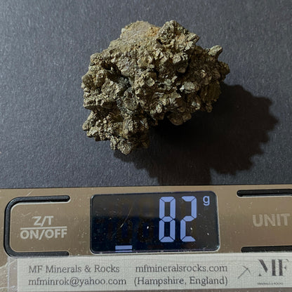 PYRITE CLUSTER FROM THE BUDE FORMATION, CORNWALL, ENGLAND  82g MF237