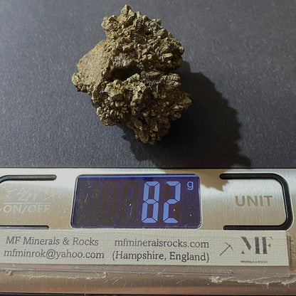PYRITE CLUSTER FROM THE BUDE FORMATION, CORNWALL, ENGLAND  82g MF237