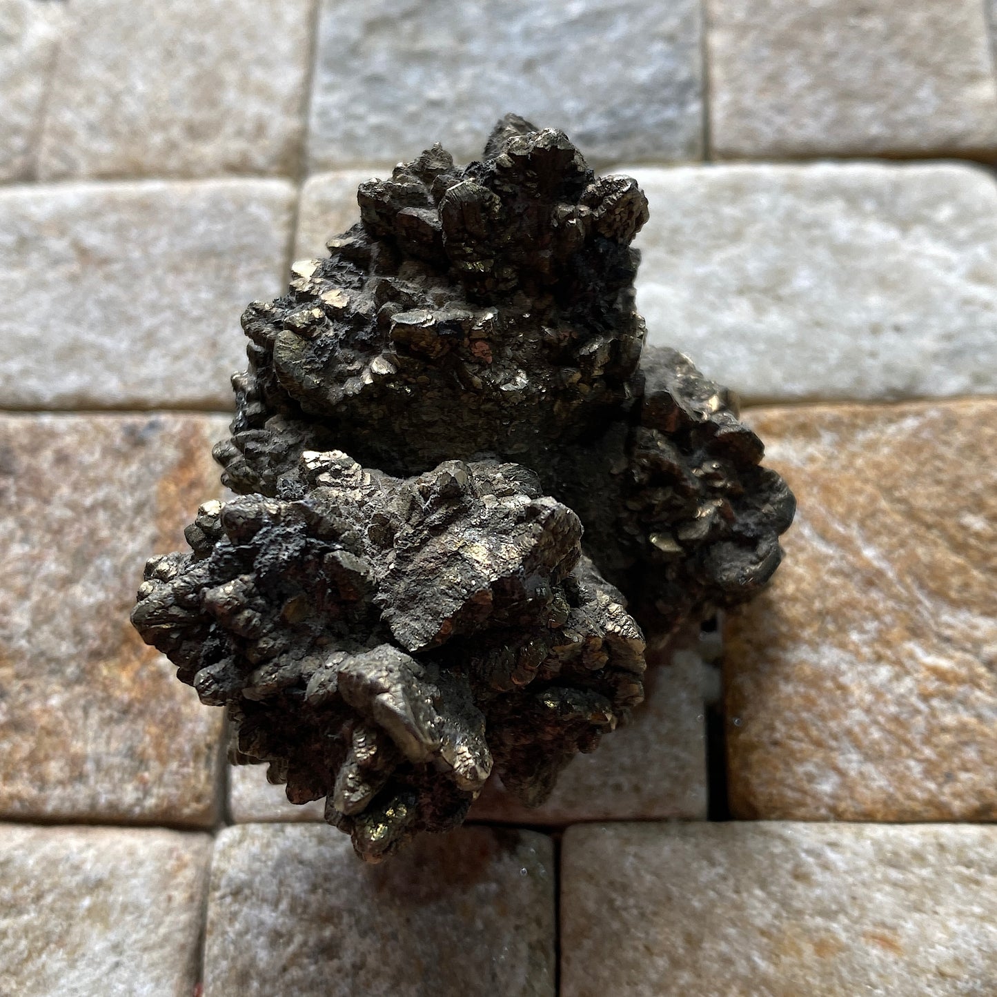 PYRITE CLUSTER FROM THE BUDE FORMATION, CORNWALL, ENGLAND  82g MF237