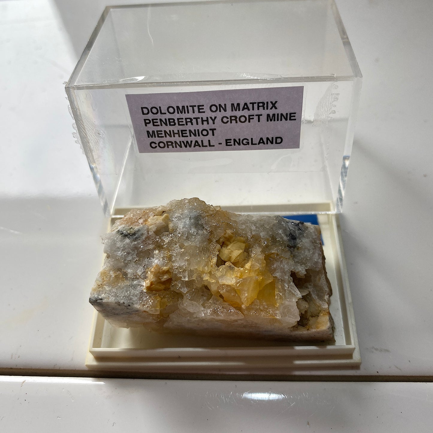 DOLOMITE ON MATRIX - PENBERTHY CROFT MINE, MENHENIOT, CORNWALL, ENGLAND 45g MF317