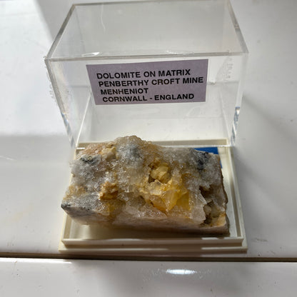 DOLOMITE ON MATRIX - PENBERTHY CROFT MINE, MENHENIOT, CORNWALL, ENGLAND 45g MF317