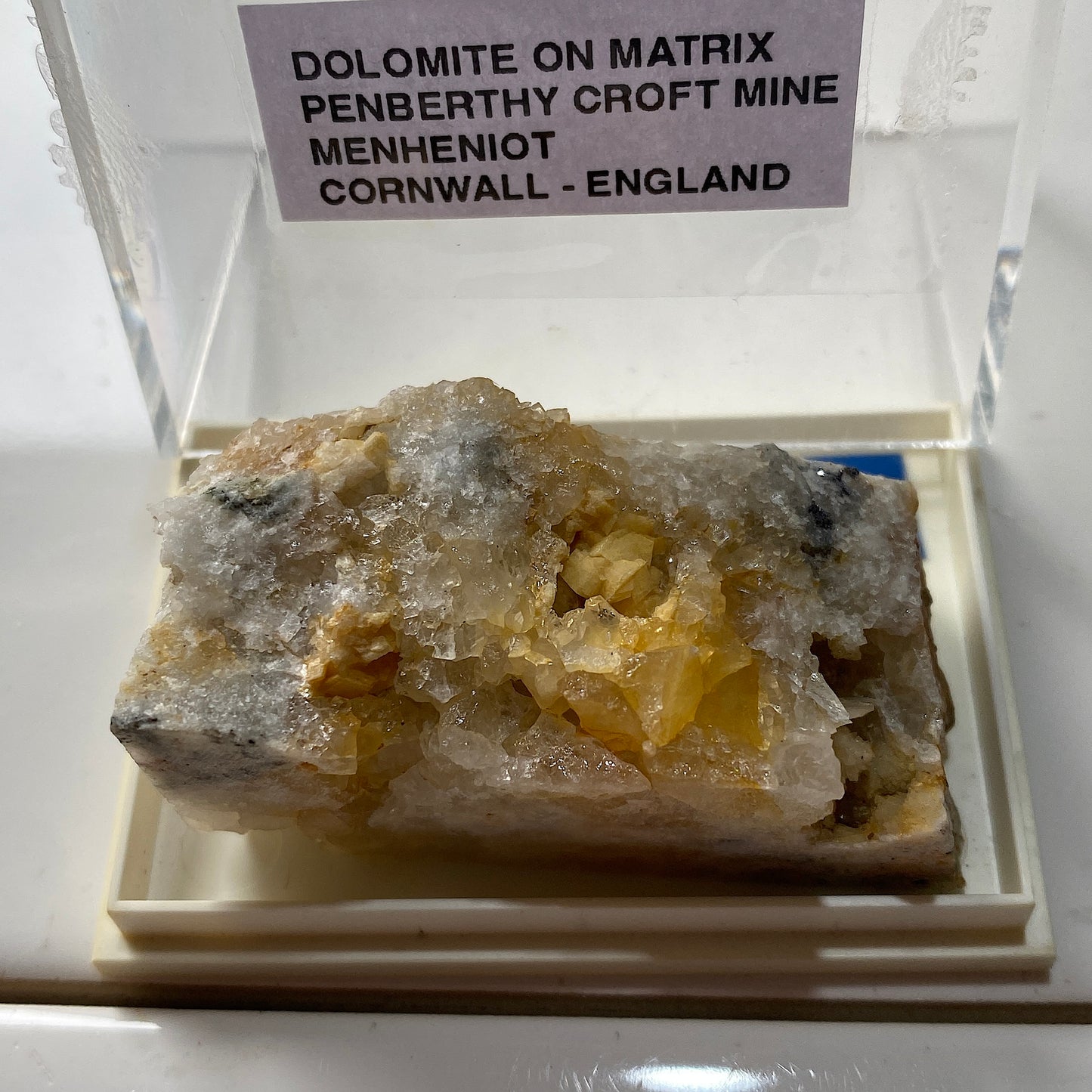 DOLOMITE ON MATRIX - PENBERTHY CROFT MINE, MENHENIOT, CORNWALL, ENGLAND 45g MF317