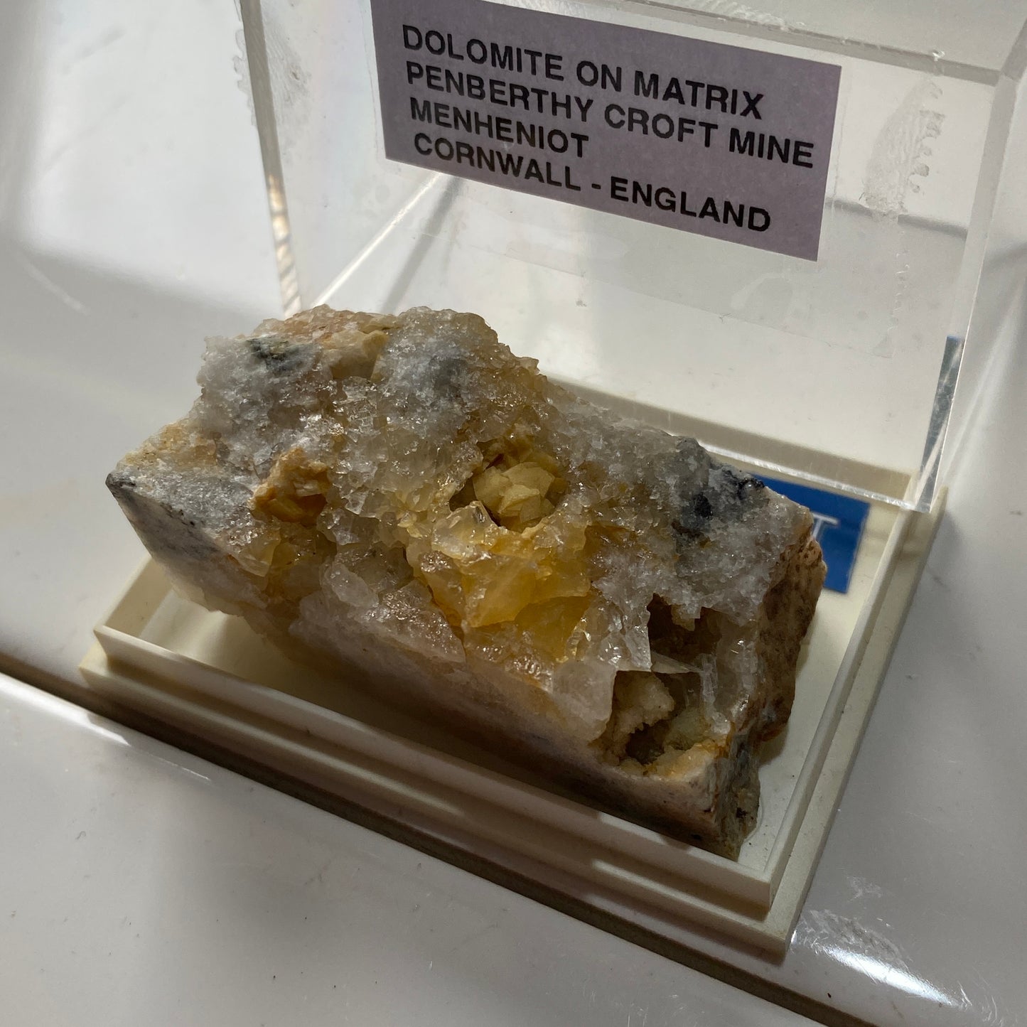 DOLOMITE ON MATRIX - PENBERTHY CROFT MINE, MENHENIOT, CORNWALL, ENGLAND 45g MF317