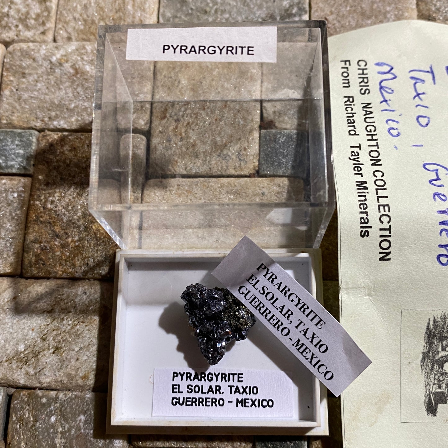 PYRARGYRITE : EL SOLAR, TAXIO, GUERRERO, MEXICO  MF4655