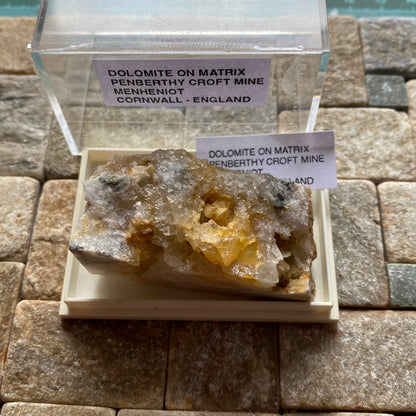 DOLOMITE ON MATRIX - PENBERTHY CROFT MINE, MENHENIOT, CORNWALL, ENGLAND 45g MF317