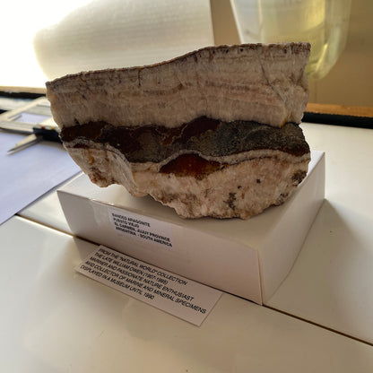 BANDED ARAGONITE - PUESTO VIEJ0, JUJUY PROVINCE, ARGENTINA heavy 970g MF4460