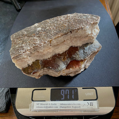 BANDED ARAGONITE - PUESTO VIEJ0, JUJUY PROVINCE, ARGENTINA heavy 970g MF4460