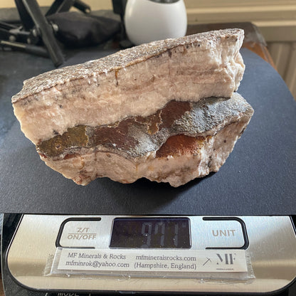 BANDED ARAGONITE - PUESTO VIEJ0, JUJUY PROVINCE, ARGENTINA heavy 970g MF4460