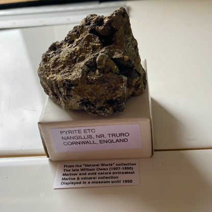 PYRITE - NANGILLIS, TRURO, CORNWALL, ENGLAND. 166g MF154