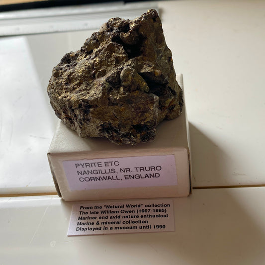 PYRITE - NANGILLIS, TRURO, CORNWALL, ENGLAND. 166g MF154