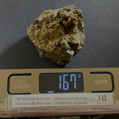 PYRITE - NANGILLIS, TRURO, CORNWALL, ENGLAND. 166g MF154