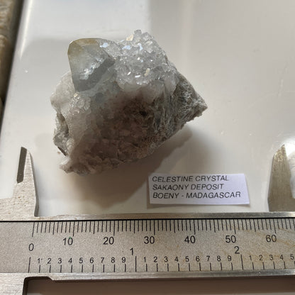 CELESTINE : SAKOANY DEPOSIT, BOENY, MADAGASCAR  54g MF5297