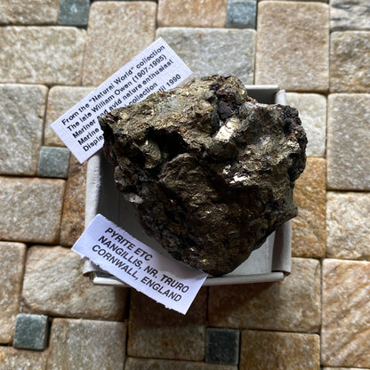 PYRITE - NANGILLIS, TRURO, CORNWALL, ENGLAND. 166g MF154