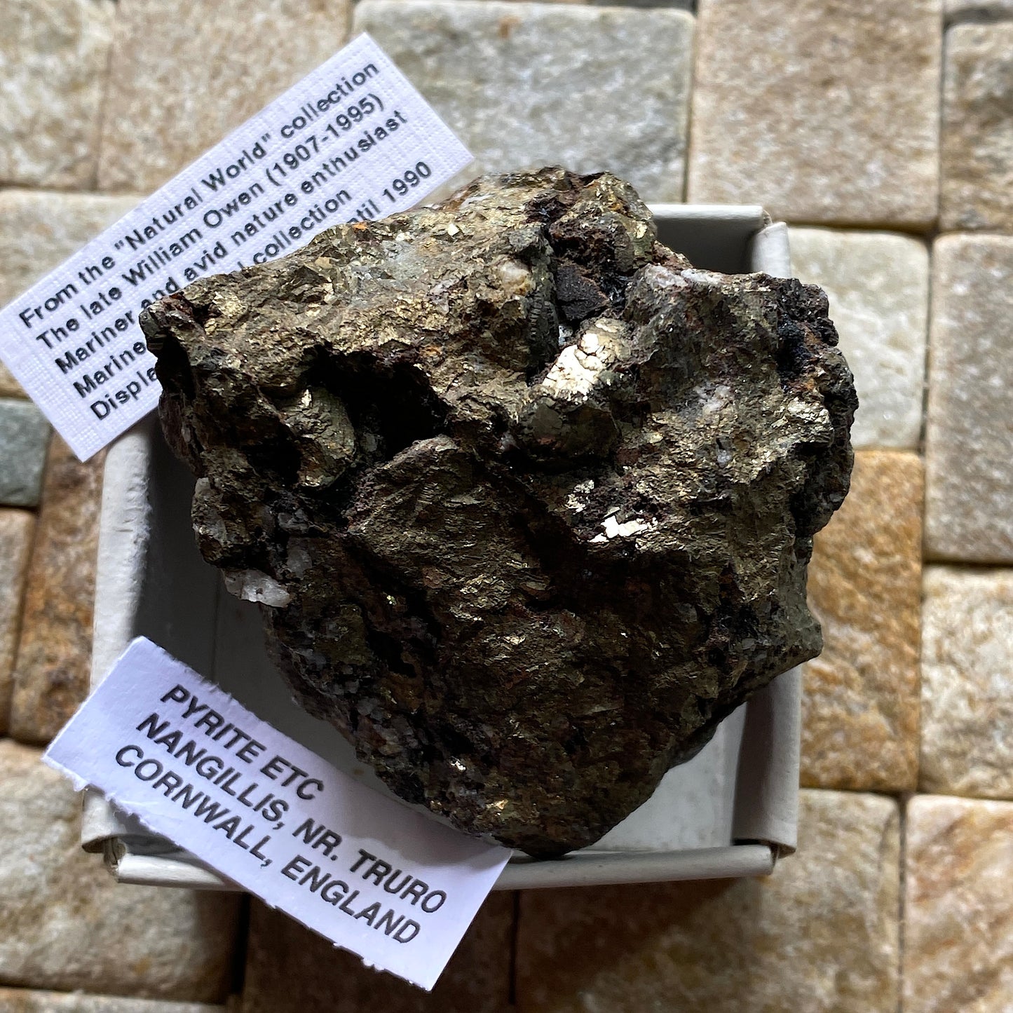 PYRITE - NANGILLIS, TRURO, CORNWALL, ENGLAND. 166g MF154