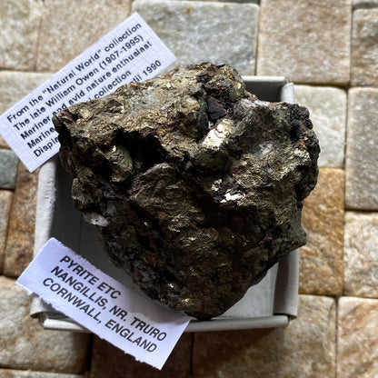 PYRITE - NANGILLIS, TRURO, CORNWALL, ENGLAND. 166g MF154