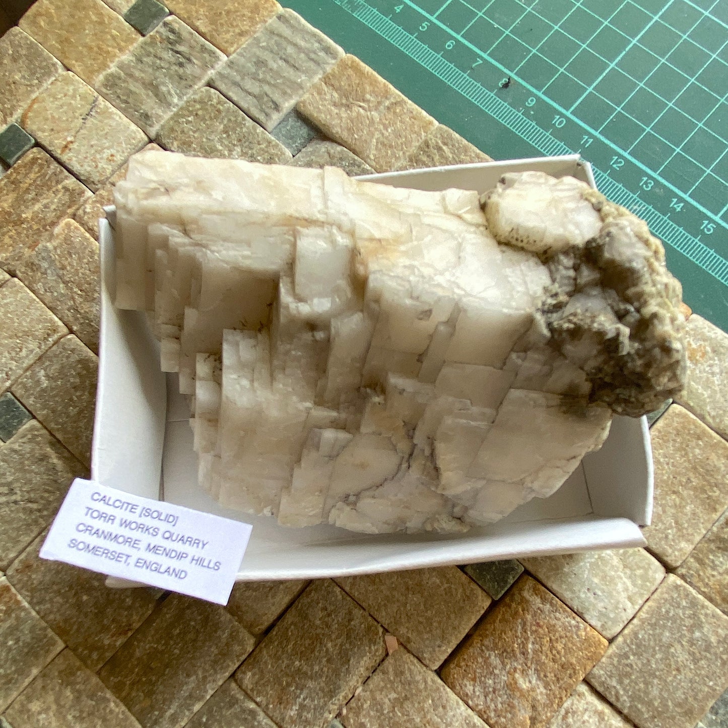 CALCITE [SOLID] - TORR WORKS QUARRY, CRANMORE, SOMERSET. 330g MF2086