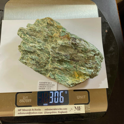 FUCHSITE MICA : GRAVES MOUNTAIN, LINCOLN COUNTY, GEORGIA, U.S.A. 306g MF5298