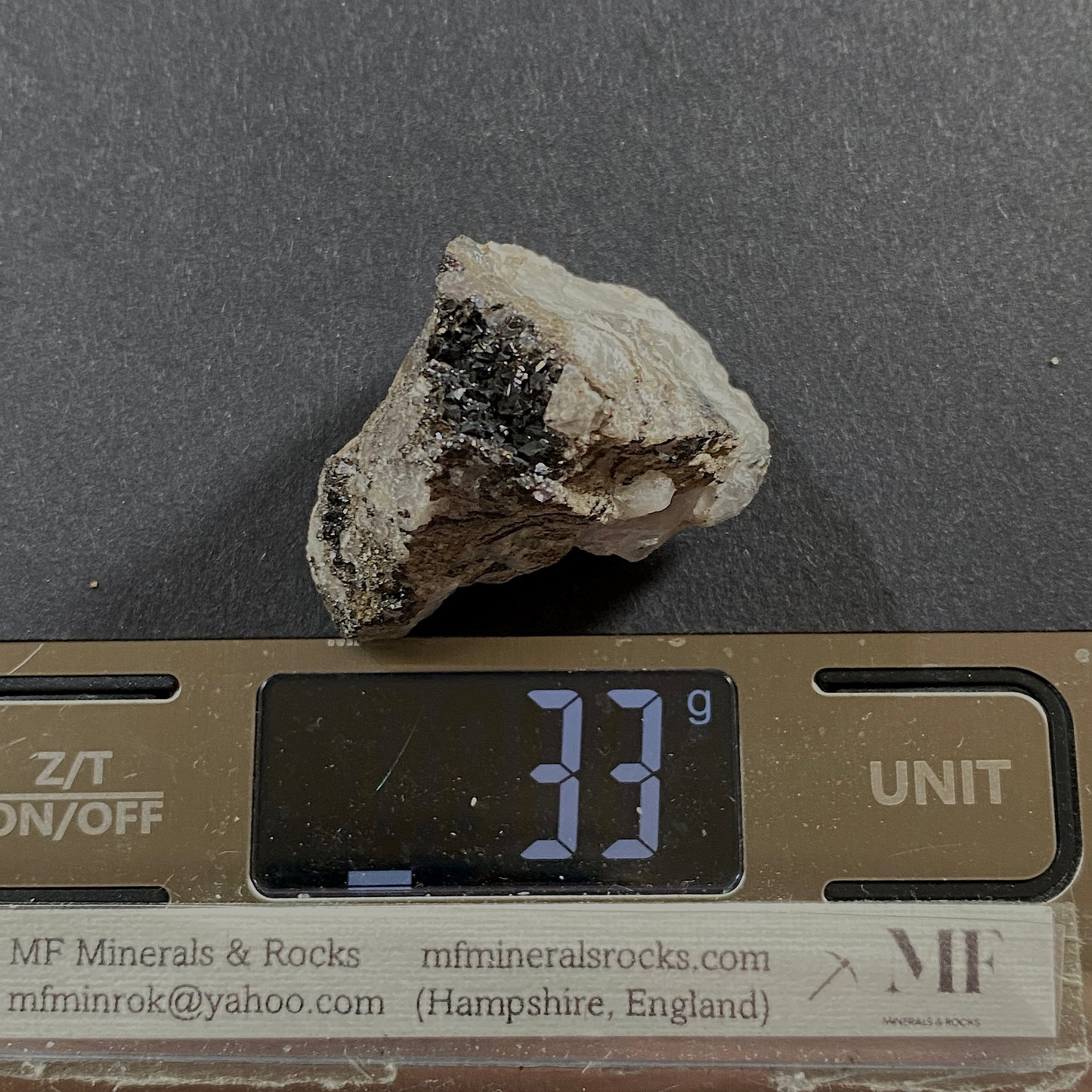 SPHALERITE ON FLUORITE - STANHOPEBURN MINE, WEARDALE, CO DURHAM 33g MF318