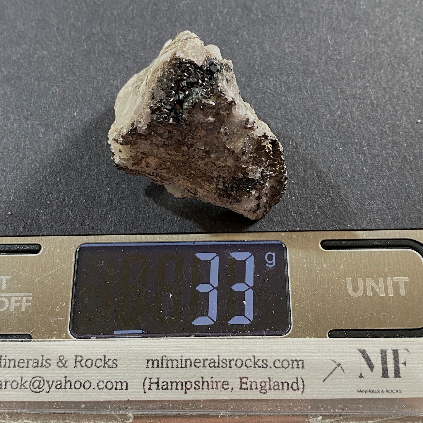 SPHALERITE ON FLUORITE - STANHOPEBURN MINE, WEARDALE, CO DURHAM 33g MF318