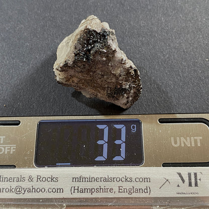SPHALERITE ON FLUORITE - STANHOPEBURN MINE, WEARDALE, CO DURHAM 33g MF318