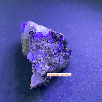 SPHALERITE ON FLUORITE - STANHOPEBURN MINE, WEARDALE, CO DURHAM 33g MF318