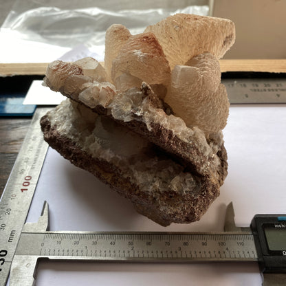 CALCITE CRYSTAL ASSEMBLAGE BEAUTIFUL SUBSTANTIAL SPECIMEN - TAFF'S WELL, WALES,  U.K.