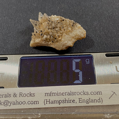 CALCITE WITH GOETHITE - BARTON -ON-SEA, HAMPSHIRE, ENGLAND  5g MF301