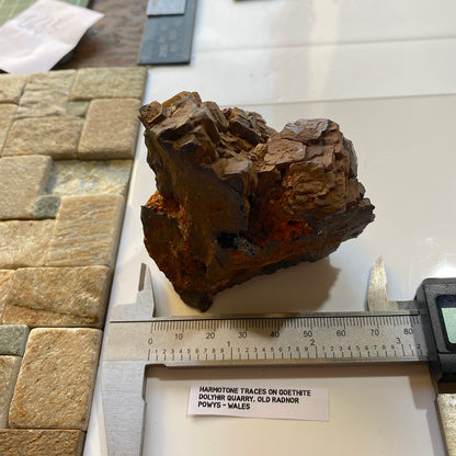 GOETHITE ETC : DOLYHIR QUARRY, OLD RADNOR, POWS, WALES. 288g MF4643