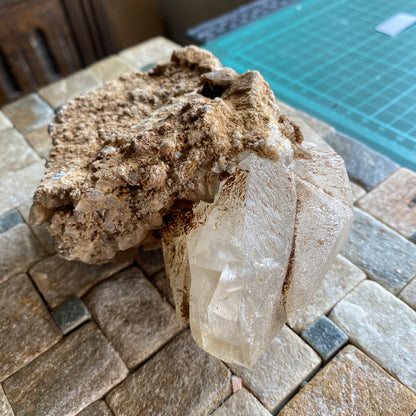 TWINNED CALCITE IMPRESSIVE SPECIMEN FROM TAFF'S WELL, WALES,  U.K. LARGE 484g MF2089