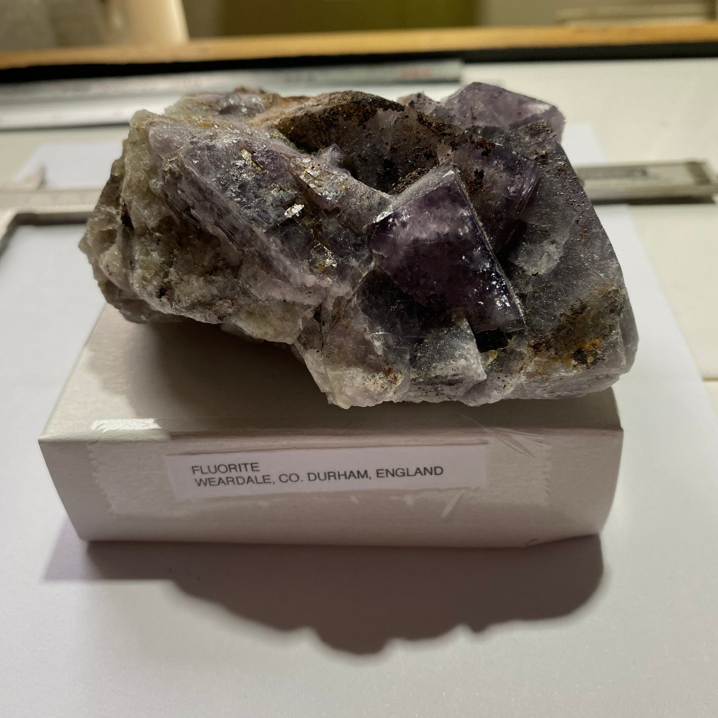 FLUORITE - WEARDALE, COUNTY DURHAM, ENGLAND: LARGE 524g. MF4244