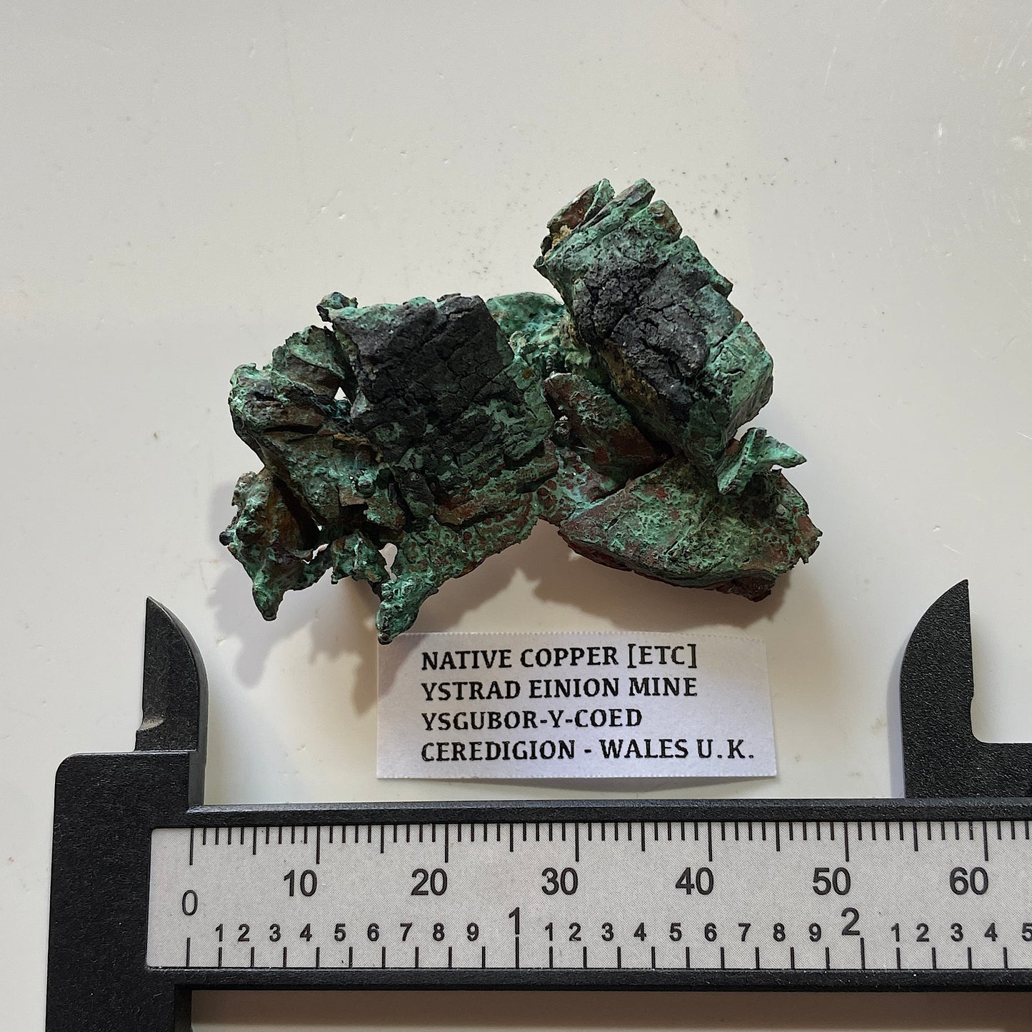 NATIVE COPPER [ETC] : YSTRAD EINION MINE, CEREDIGION, WALES. 22g MF5302