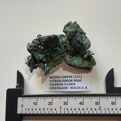 NATIVE COPPER [ETC] : YSTRAD EINION MINE, CEREDIGION, WALES. 22g MF5302
