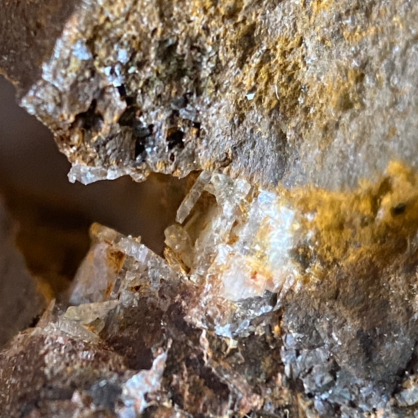 GOETHITE ETC : DOLYHIR QUARRY, OLD RADNOR, POWS, WALES. 288g MF4643