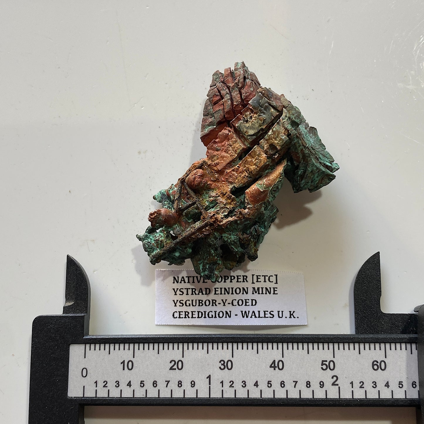 NATIVE COPPER [ETC] : YSTRAD EINION MINE, CEREDIGION, WALES. 22g MF5302