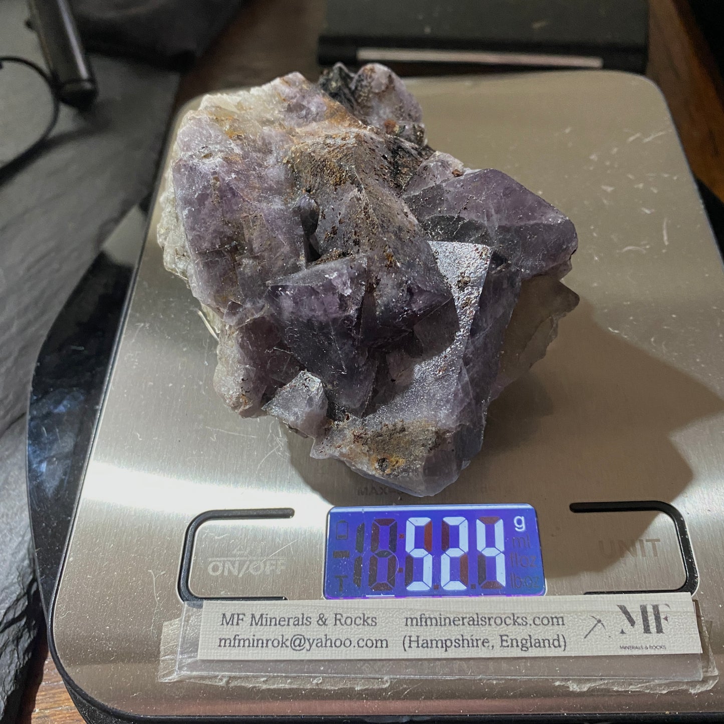 FLUORITE - WEARDALE, COUNTY DURHAM, ENGLAND: LARGE 524g. MF4244