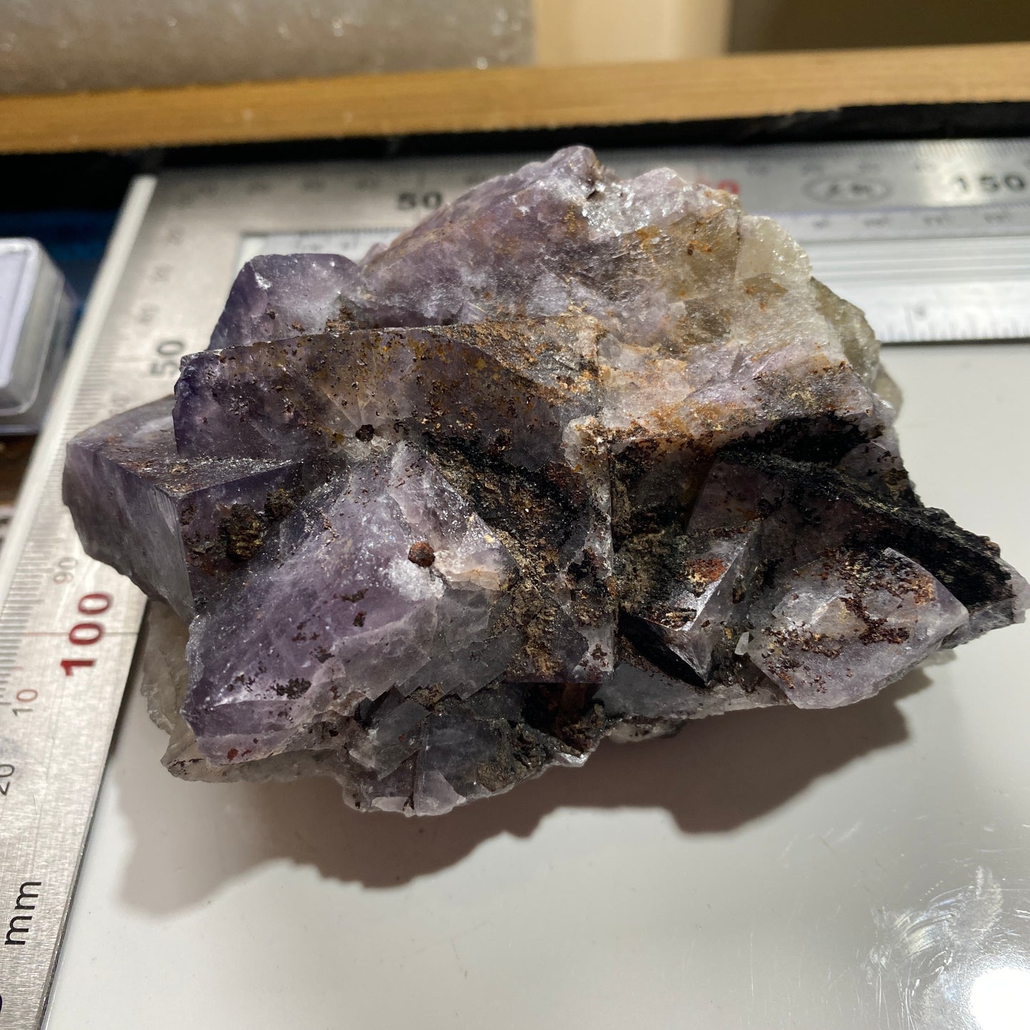 FLUORITE - WEARDALE, COUNTY DURHAM, ENGLAND: LARGE 524g. MF4244