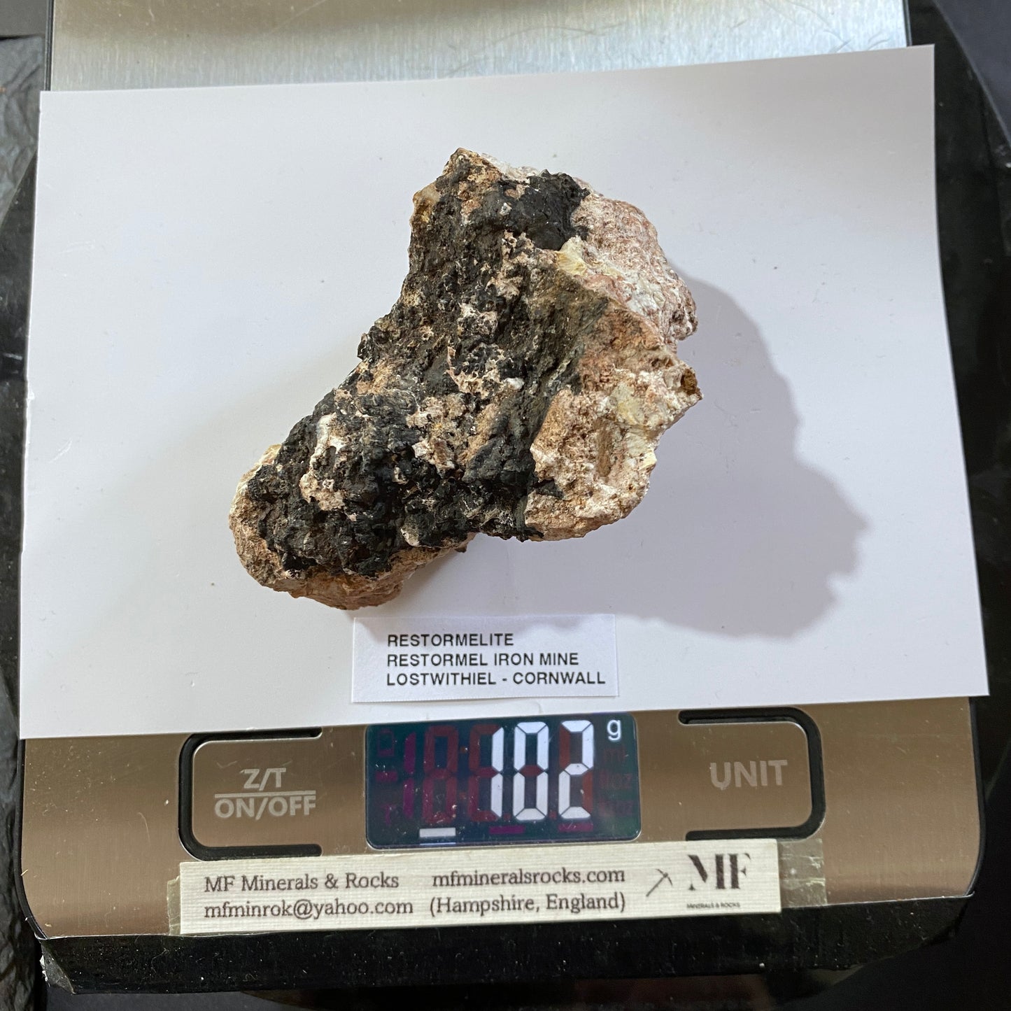 RESTORMELITE : RESTORMEL IRON MINE, LOSTWITHIEL, CORNWALL  102g MF5303