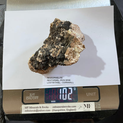 RESTORMELITE : RESTORMEL IRON MINE, LOSTWITHIEL, CORNWALL  102g MF5303