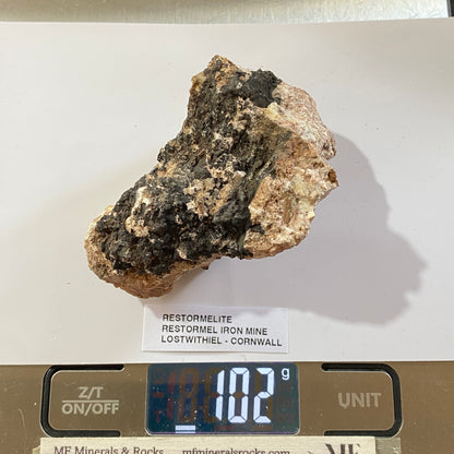RESTORMELITE : RESTORMEL IRON MINE, LOSTWITHIEL, CORNWALL  102g MF5303