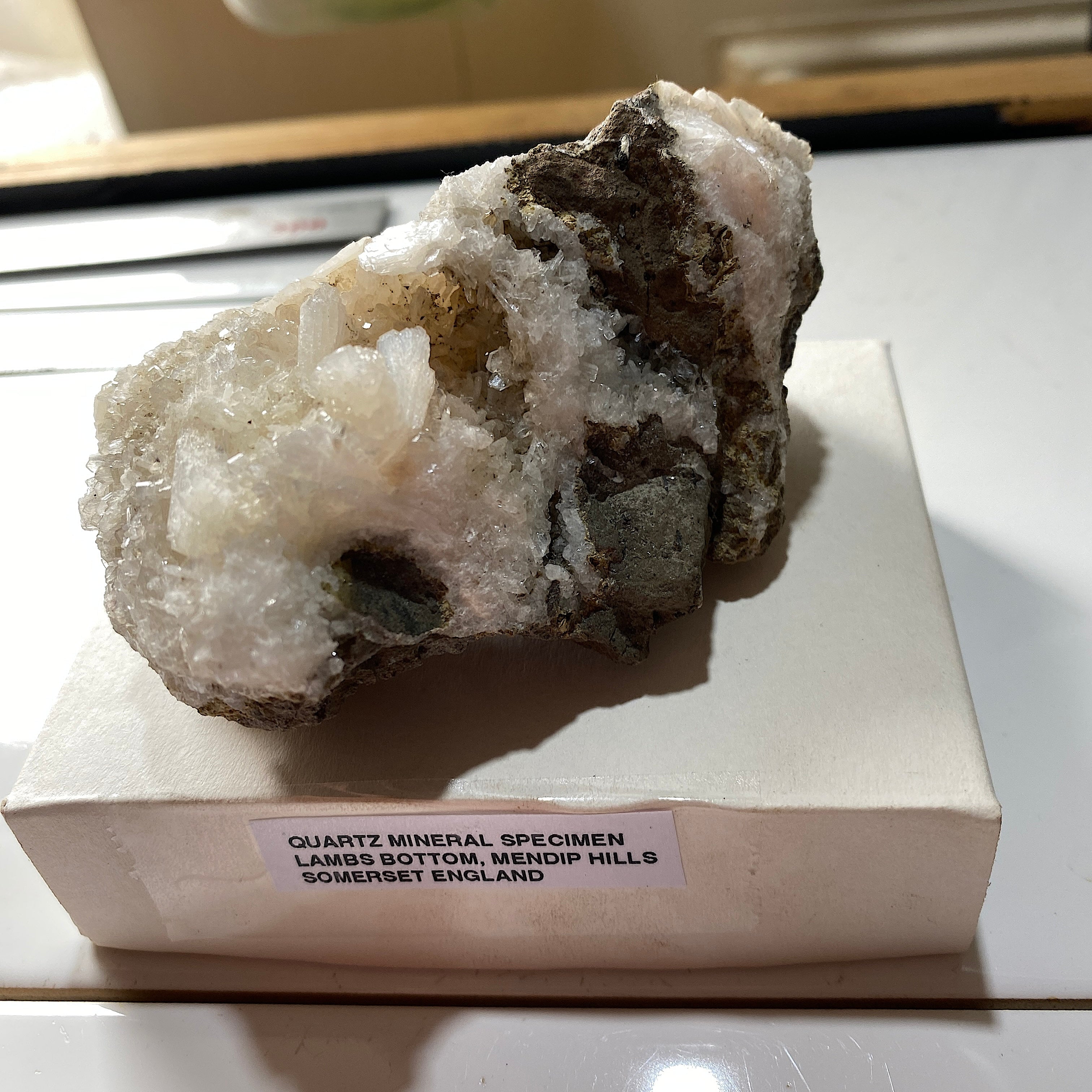 QUARTZ - LAMBS BOTTOM, MENDIP HILLS, SOMERSET 176g MF132 – MF Minerals ...