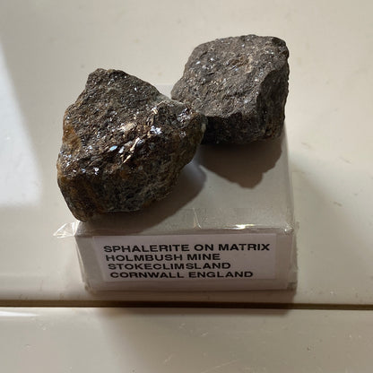SPHALERITE ON MATRIX - HOLMBUSH MINE, STOKECLIMSLAND, CORNWALL, ENGLAND 29g MF291
