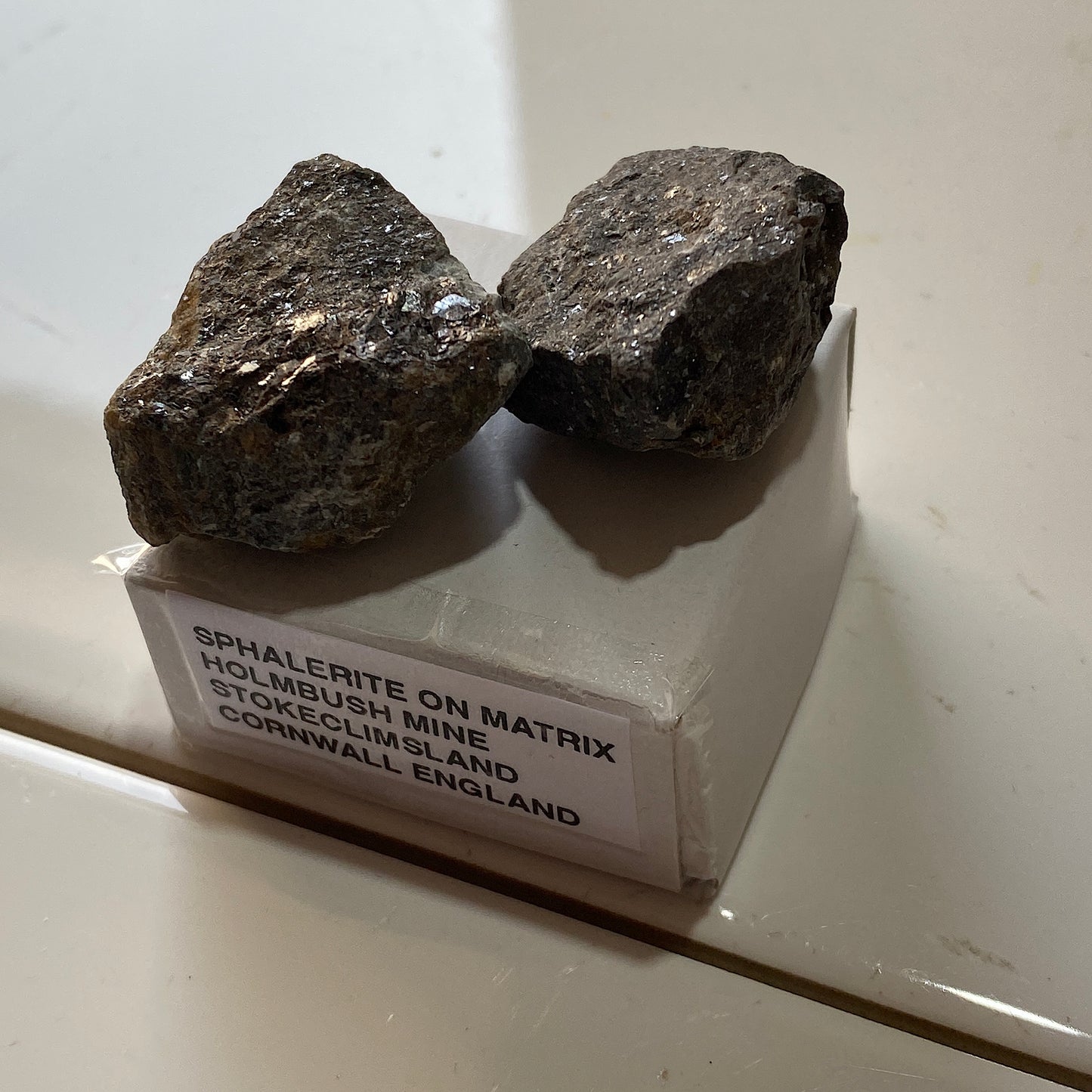 SPHALERITE ON MATRIX - HOLMBUSH MINE, STOKECLIMSLAND, CORNWALL, ENGLAND 29g MF291