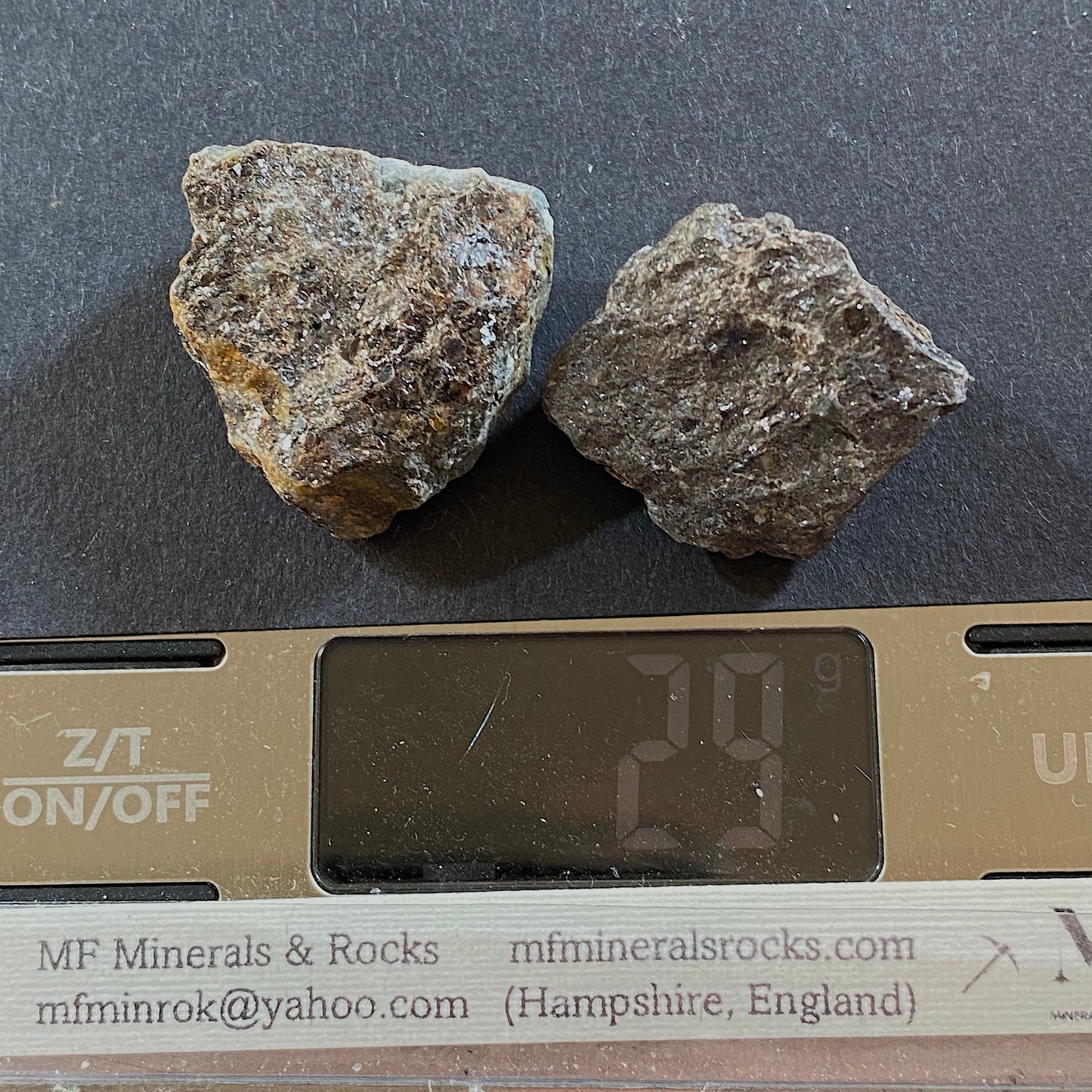 SPHALERITE ON MATRIX - HOLMBUSH MINE, STOKECLIMSLAND, CORNWALL, ENGLAND 29g MF291