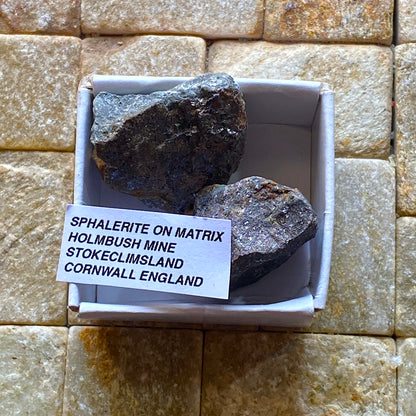 SPHALERITE ON MATRIX - HOLMBUSH MINE, STOKECLIMSLAND, CORNWALL, ENGLAND 29g MF291